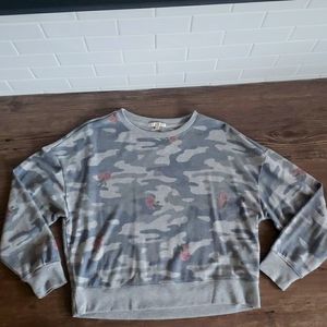 Z Supply Gray Camo sweatshirt